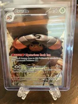 Crustle Rare Illustration Card 186/182 Sv10: Destined Rivals NM Pokemon - Image 1