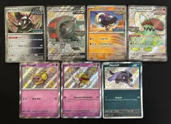 Pokemon TCG Paldean Fates - SVP Promos 7 Card Lot - Baby Shiny Full Art Shiny - Image 1
