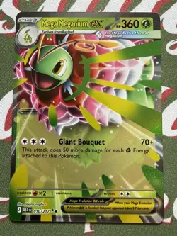 Pokemon TCG Mega Meganium Ex 010/217 Ascended Heroes NM Pack Fresh Single Card - Image 1