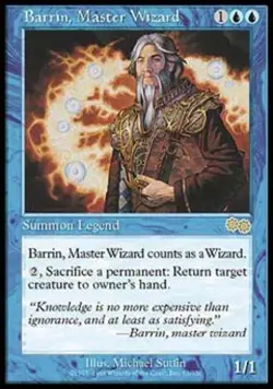 Barrin, Master Wizard - Near Mint MTG Urza's Saga - Image 1