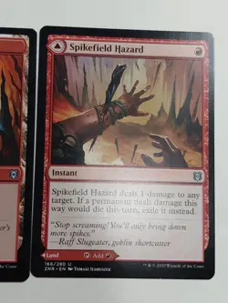 2x Spikefield Hazard Spikefield Cave MTG Zendikar Rising NM Magic Regular - Image 3