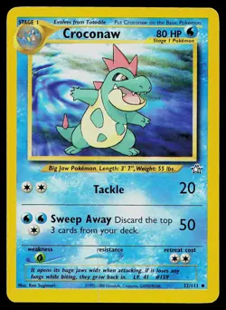 Pokemon Card Neo Genesis Croconaw 32/111 Uncommon - Image 1