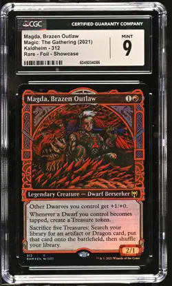 MAGDA, BRAZEN OUTLAW Kaldheim Showcase Foil Rare CGC 9 MTG [Nostalgium] - Image 1