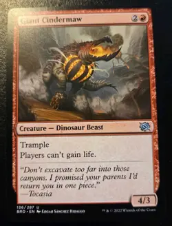 Giant Cindermaw 136/287 Uncommon The Brothers' War Magic: The Gathering - Image 1