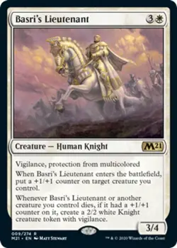 x1 Basri's Lieutenant - Foil R MTG Core Set 2021 M/NM, English - Image 1