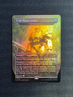 T-60 Power Armor (T-45) Foil R 2452 Fallout Secret Lair SLD MTG NM+ - Image 1
