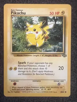 Pikachu 60/64 Common Pokemon Card NM - Image 1