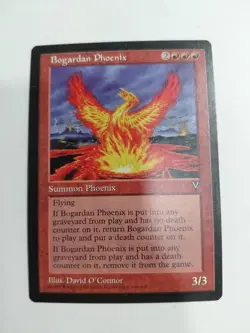 Bogardan Phoenix Visions Magic The Gathering MTG 1996 Red Rare LP/NM - Image 1