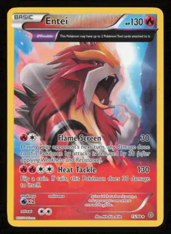 Entei 15/98 Holo Rare Ancient Origins Pokemon Reverse Holo Lightly Played - Image 1