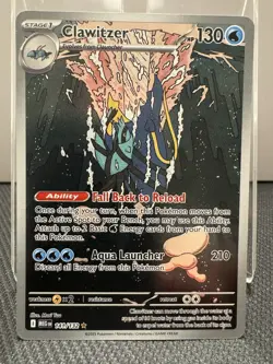 Clawitzer 141/132 Pokemon Me01: Mega Evolution Holo - NM - Image 1