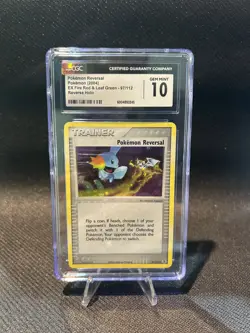 Pokemon Reversal 2004 EX F Red & L Green 97/112 Reverse Holo CGC Gem Mint 10 - Image 1