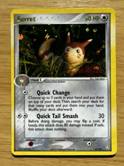 Pokemon TCG FURRET 22/109 Reverse Holo. Stamped. EX Team Rocket Returns. NM/M - Image 2