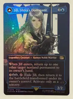 Jill, Shiva's Dominant Borderless Foil - Final Fantasy MTG - Image 1
