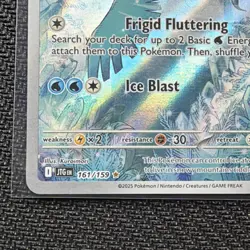 Pokemon Articuno Illustration Rare Full Art Holo 161/159 Journey Together 2025 - Image 5