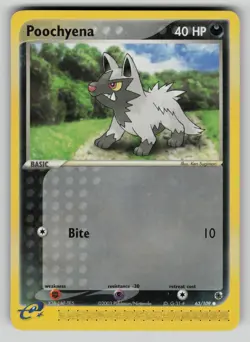 Poochyena 63/109 Common Ruby & Sapphire Pokemon LP - Image 1