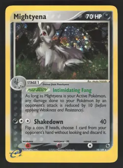 Mightyena 10/109 Pokemon TCG Ruby and Sapphire MP - Image 1