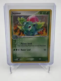 2004 Pokemon Ivysaur 35/112 Fire Red & Leaf Green Reverse Holo MP TCG Nintendo - Image 1