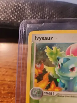 2004 Pokemon Ivysaur 35/112 Fire Red & Leaf Green Reverse Holo MP TCG Nintendo - Image 3