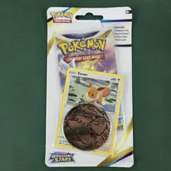 SEALED HD SWIRL 🌀💫 Brilliant Stars Blister Pack Eevee SWSH190 Promo Pokemon - Image 3