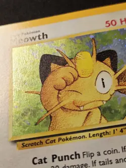 2000 Pokemon Game Boy Meowth #10 Black Star Promo Holo Rare Wizards Of The Coast - Image 3