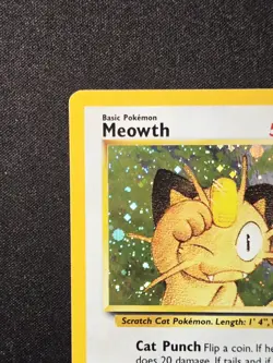 2000 Pokemon Game Boy Meowth #10 Black Star Promo Holo Rare Wizards Of The Coast - Image 5