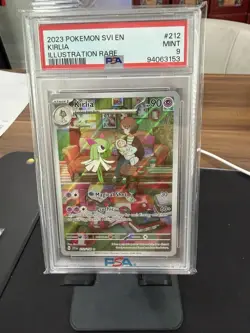 Pokemon TCG PSA 9 GRADED Kirlia 212/198 SV01: Scarlet & Violet Base Set Holo - Image 1