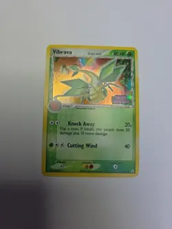 Pokemon TCG Vibrava Reverse Holo 54/110 EX Holon Phantoms Delta Species 2006 - Image 1