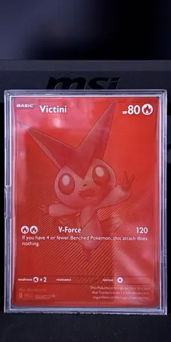 2025 Pokemon White Flare Victini Black and Rare #172/086 - Image 1
