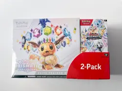 Pokemon Prismatic Evolutions Elite Trainer Box ETB Booster 2-Pack Costco Bundle - Image 3