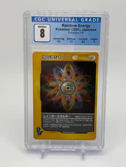 Pokemon 2001 Japanese VS Rainbow Energy Holo CGC 8 - Image 1