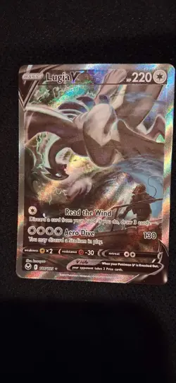Lugia V (Alternate Full Art) 186/195 Pokemon Sword & Shield - Silver Tempest - Image 3
