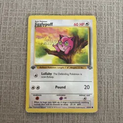 Pokemon Jigglypuff 1st Edition Jungle 54/64 60 HP Common Regular English 1999 - Image 1