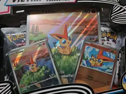 NEW Pokemon SCARLET VIOLET BLACK BOLT & WHITE FLARE VICTINI ILLUSTRATION COLLECT - Image 2