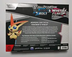 NEW Pokemon SCARLET VIOLET BLACK BOLT & WHITE FLARE VICTINI ILLUSTRATION COLLECT - Image 5
