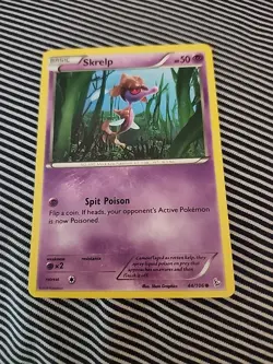 Skrelp 44/106 Pokemon Flashfire Psychic Common Regular LP - Image 1