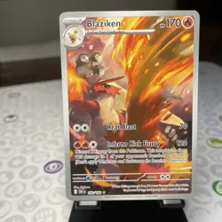 Blaziken IR Holo 192/182 Destined Rivals Pokemon TCG - Image 1