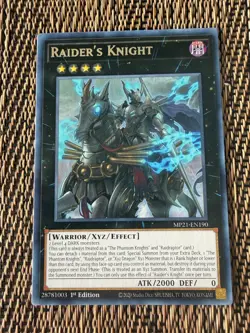 Raider's Knight Rare 2021 Tin of Ancient Battles MP21-EN190 LP - Image 1