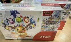Pokemon Prismatic Evolutions Elite Trainer Box & Booster Bundle - Costco 2 Pack - Image 1