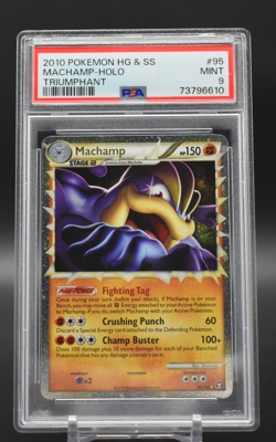 2010 POKEMON TRIUMPHANT MACHAMP PRIME #95 ULTRA RARE PSA 9 - Image 1