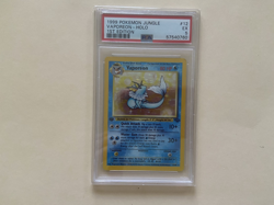 1999 POKEMON JUNGLE #12 - VAPOREON - HOLO - 1ST EDITION - PSA EX 5 - Image 1