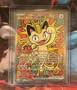 Meowth EX SIR Full Art Holo Rare Pokemon TCG Card 121/088 Perfect Order - Image 1