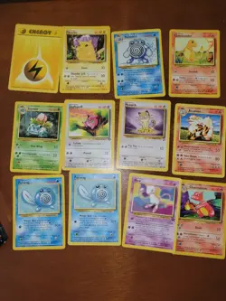 Vintage Pokemon 8 Cards Lot Base Set Rare - Image 1