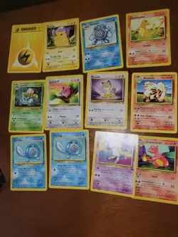 Vintage Pokemon 8 Cards Lot Base Set Rare - Image 3