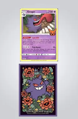Gengar Holo Promo Trick or Trade 057/198 NM New plus 1 Gengar Card Sleeve - Image 1