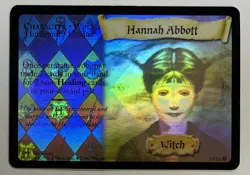 Hannah Abbott Base Set 7/116 Holo Foil Harry Potter TCG Rare Card MP - Image 1