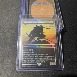 FOIL LEONARDO, SEWER SAMURAI (BORDERLESS) (215) Teenage Mutant Ninja Turtles TMT - Image 1