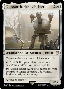 1x Codsworth, Handy Helper - Universes Beyond: Fallout - NM - MTG - Image 1