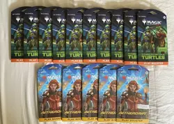 15 PACK LOT ~ Magic The Gathering~ Teenage Mutant Ninja Turtles & AETHERDRIFT - Image 1