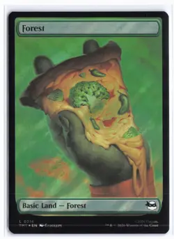 Forest (0314) (Surge Foil) Teenage Mutant Ninja Turtles MTG - Image 1