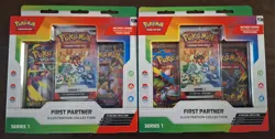 2x Pokemon First Partner Illustration Collection NEW - IN HAND - Image 1